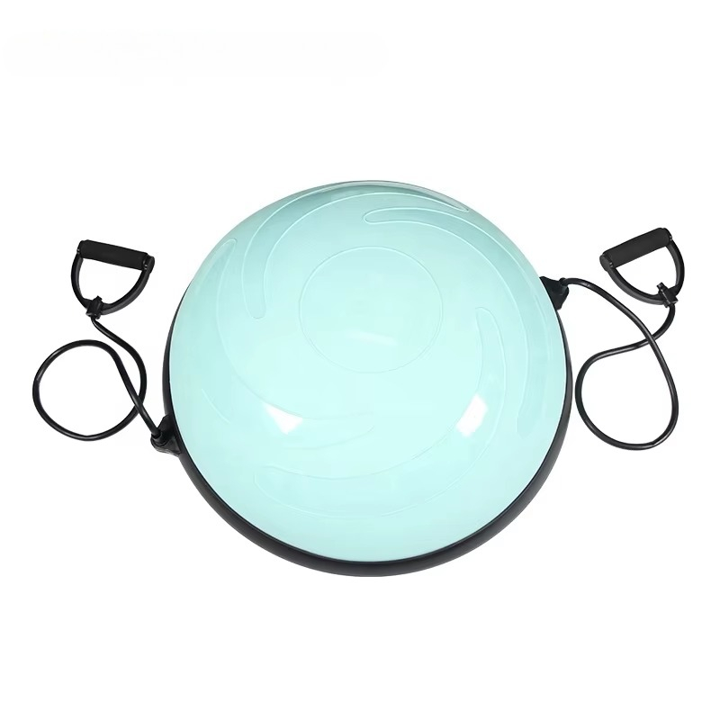 Pilates Yoga Ball Workout - 저항 밴드와 펌프 밸런스가 있는 로고