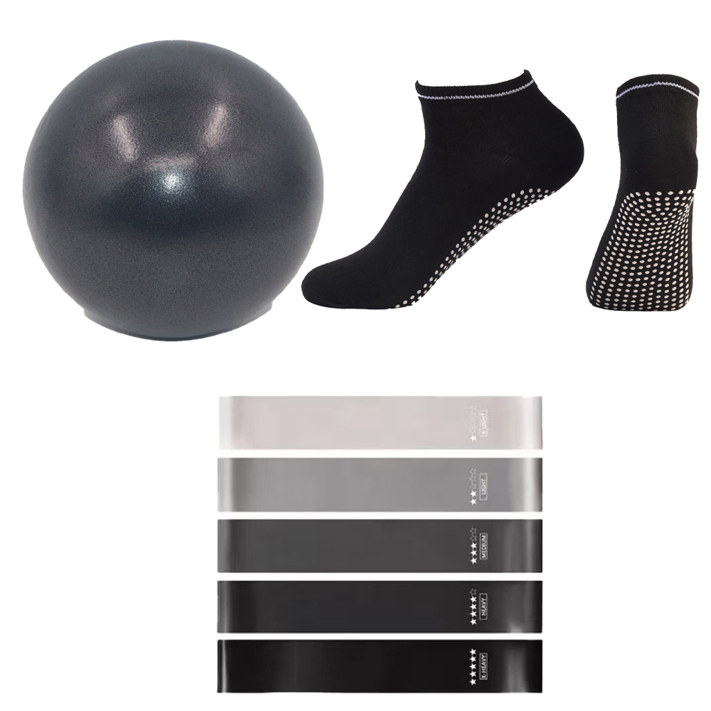 필라테스 볼 저항 밴드 그립 양말 세트, 루프 운동 밴 - Pilates Yoga Ball Workout 리뷰 및 가격