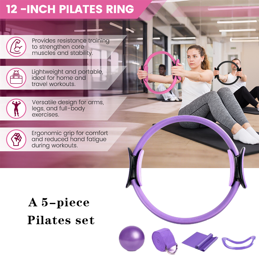 맞춤형 로고 여성용 필라테스 필수품 5종 세트 홈 장비 - Pilates Yoga Weight Loss 리뷰 및 가격