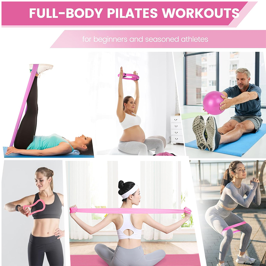맞춤형 로고 여성용 필라테스 필수품 5종 세트 홈 장비 - Pilates Yoga Weight Loss 리뷰 및 가격