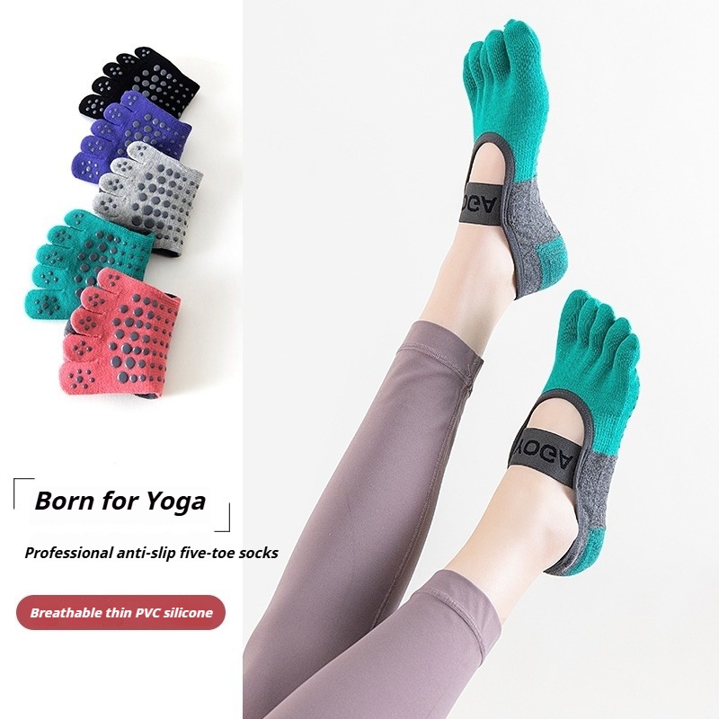 전문가용 필라테스 미끄럼 방지 5개 손가락 발목 양말  - Yoga Pilates Yoga 리뷰 및 가격