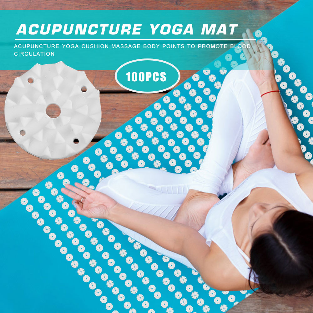 100개/세트 연꽃 지압 요가 매트 스파이크 피트니스  - Pilates Yoga Kit 리뷰 및 가격